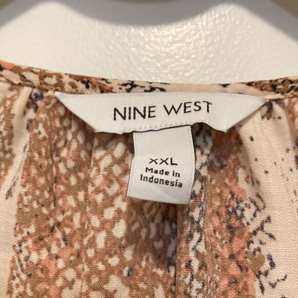 Nine West Snakeskin Button Down Shirt Size XXL - Picture 4 of 6